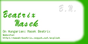 beatrix masek business card